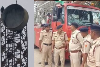 BiharNewsToday_Patna_muzaffarpur-man-climbs-mobile-tower