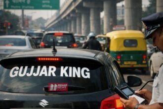 BiharNewsToday_Patna_caste sticker on vehicle fine