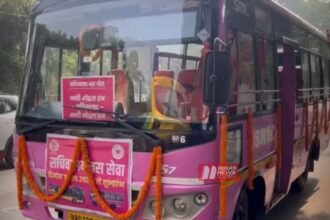 BiharNewsToday_Patna_electric pink bus