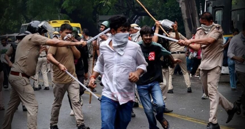 BiharNewsToday_jantar mantar protest violence