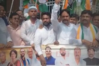 BiharNewsToday_bettiah congress protest