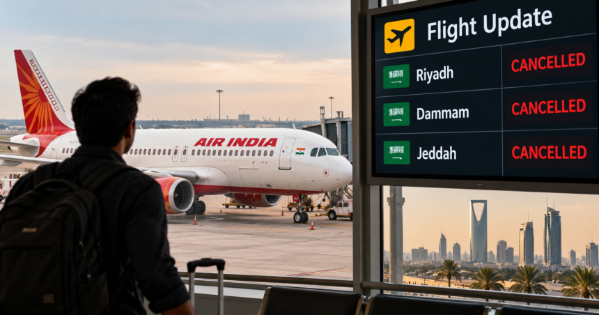 Air India Flight Update: Flights to Riyadh, Dammam, and Jeddah cancelled until October 20; passengers will receive a full refund.