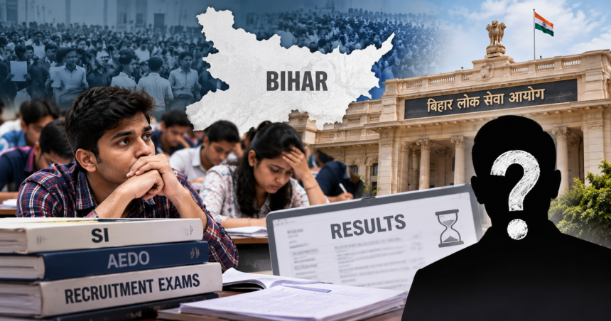 Bihar Government Job Exams: 9.1 million candidates await results across 6 recruitment drives—including those for Sub-Inspector and AEDO—but the question remains: who is actually responsible?