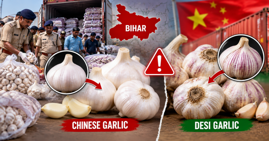 Bihar News: Seizure of suspected Chinese garlic sparks alarm in Bihar; know how to identify it and the essential safety facts before buying.
