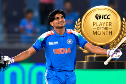 Shubman Gill creates history, winning the ICC Player of the Month award for the fifth time; becomes the first player to achieve this feat.