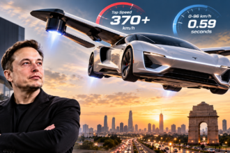 Tesla Roadster: Will Elon Musk’s ‘flying’ car come to India? It claims a top speed of over 370 km/h and the ability to accelerate to 96 km/h in 0.59 seconds.
