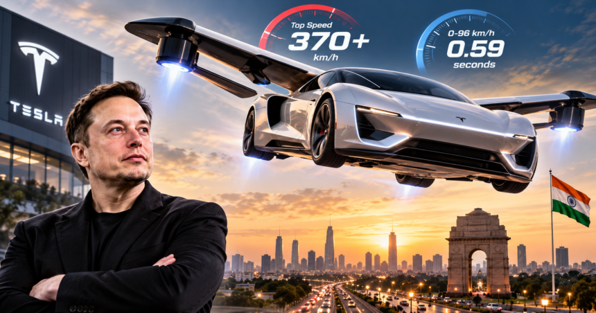 Tesla Roadster: Will Elon Musk’s ‘flying’ car come to India? It claims a top speed of over 370 km/h and the ability to accelerate to 96 km/h in 0.59 seconds.
