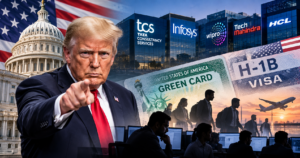 US cracks down on 8 tech companies, including TCS and Infosys! What will be the impact on Green Card delays, H-1B visas, and IT jobs?