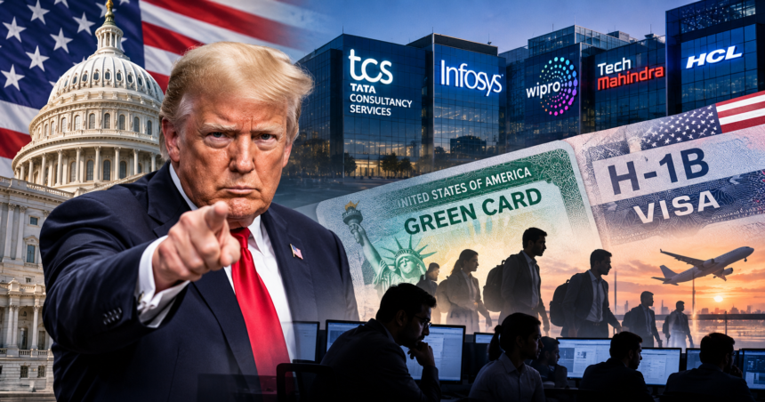 US cracks down on 8 tech companies, including TCS and Infosys! What will be the impact on Green Card delays, H-1B visas, and IT jobs?